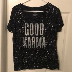 Splatter paint t-shirt